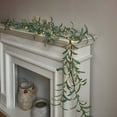 thumbnail image 4 of OIUR Lighted Artificial Olive Garland 6FT Fairy Light Faux Greenery Olive Vine Pre-lit Olive Garland for Spring Christmas Holiday Fireplace Decor, 4 of 6