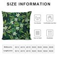 thumbnail image 5 of asmine Throw Pillow Cushion Cover, Romantic Arrangement of Flowers Awakening Buds in Nature Print, Decorative Square Accent Pillow Case, Apple Green Off White Dark Teal, 5 of 5