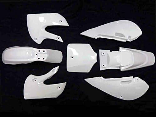 Fairing Kit Plastic Fender for Kawasaki KLX110 KX65 KLX 110 KX 65 Suzuki DRZ110 Chinese 110cc 125cc 140cc Pit  (White)