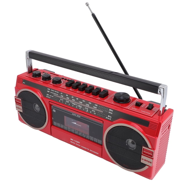 Lecteur de Cassettes Rétro, Radio AM SW avec Haut-Parleur Bluetooth, Convertisseur Cassette vers MP3, Lecture USB, Lecture MP3, Lecteur Enregistreur de Cassettes
