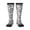 3 Black, variant on Hand Drawn Snake print thigh-high socks, crafted for both men and women with a stretchy, high-opaque design perfect for daily wear