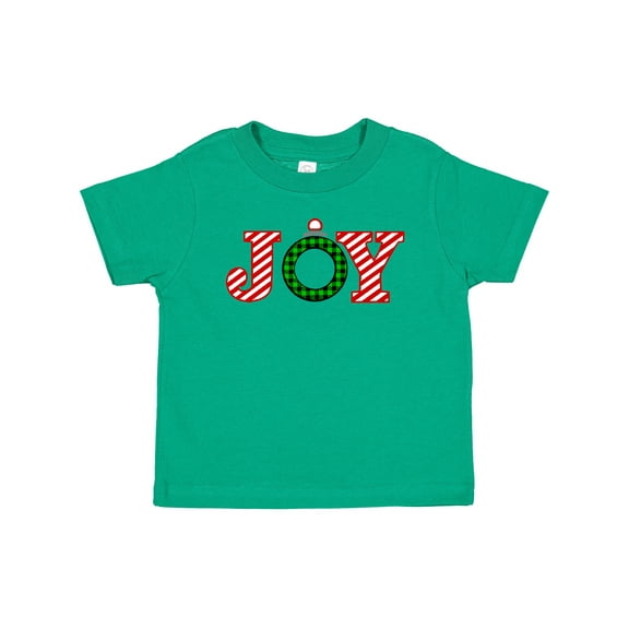 Inktastic Joy Christmas Ornament with Candy Cane Stripes Boys or Girls Baby T-Shirt