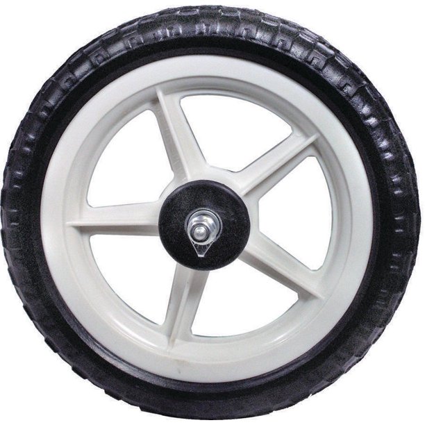 WHEEL MAG 12 FR WHT W/BLK EVA TIRE ACTION