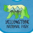 thumbnail image 4 of Inktastic Yellowstone National Park Mountains and Bear Shape Boys or Girls Baby Bib, 4 of 4