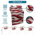 thumbnail image 6 of Red White Moire Table Runner 90 Inches Long Farmhouse Dress Scarves, Modern Abstract Art Dining Tablerunner for Coffee Table/Kitchen Island/Party Décor, 13" x 90", 6 of 8