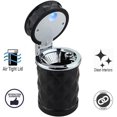 thumbnail image 4 of Walbest Car Cupholder Travel Ashtray with Lid and LED Light, Ideal Decorative Cigar Ash Bucket, Cigarette Ashtray, Car Waste Bin - White, 4 of 7