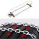 thumbnail image 2 of 165 - 195mm Tire Anti skid Steel Chain Snow Mud Car Security Tyre Belt for Car Truck SUV, 2 of 4