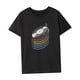 thumbnail image 4 of Camiseta para mujer Ropa de verano Ropa deportiva Camiseta con cuello redondo para caminar Viajes Mujer Negro, 4 of 7