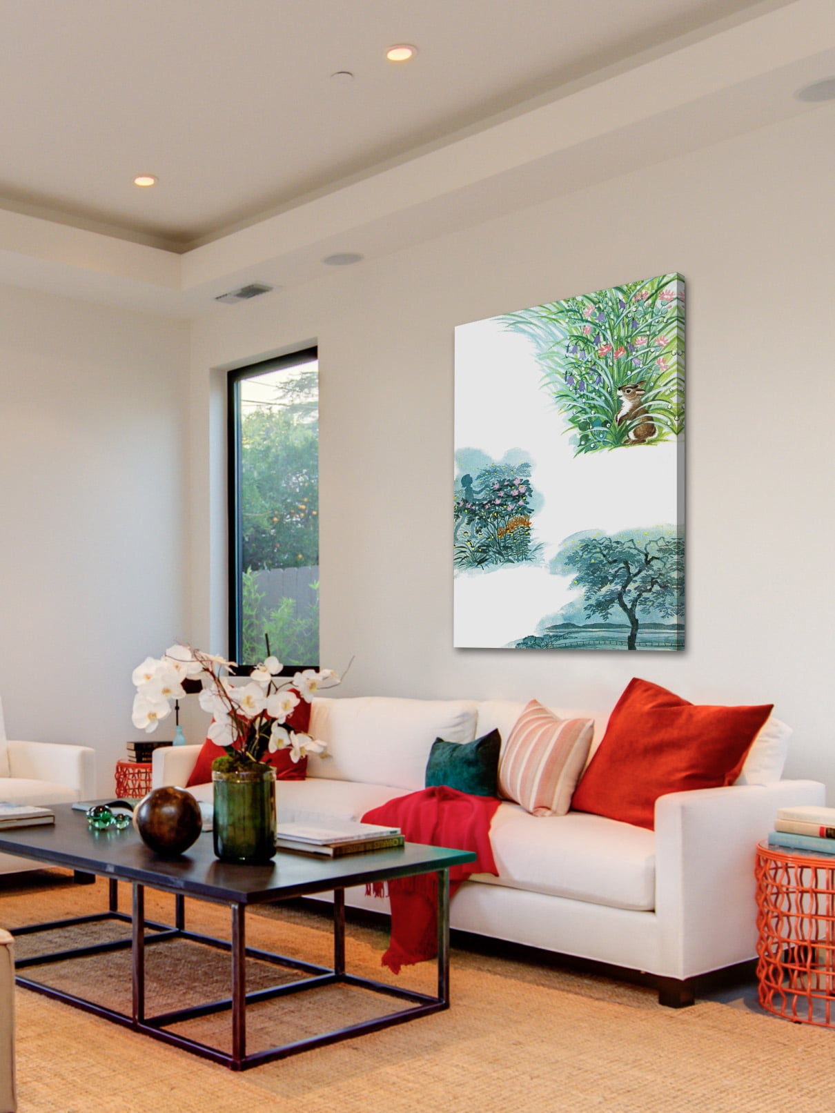 "Nature Secrets" Painting Print on Wrapped Canvas