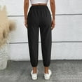 thumbnail image 5 of WILLBEST Womens Jeans Women's Solid Color Zipper Slacks with Angled Pockets Women Ripstop Cargo Pants, 5 of 5