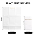 thumbnail image 2 of Servilletas desechables Nervure de papel dorado con bolsillo, 100 unidades, 2 of 9