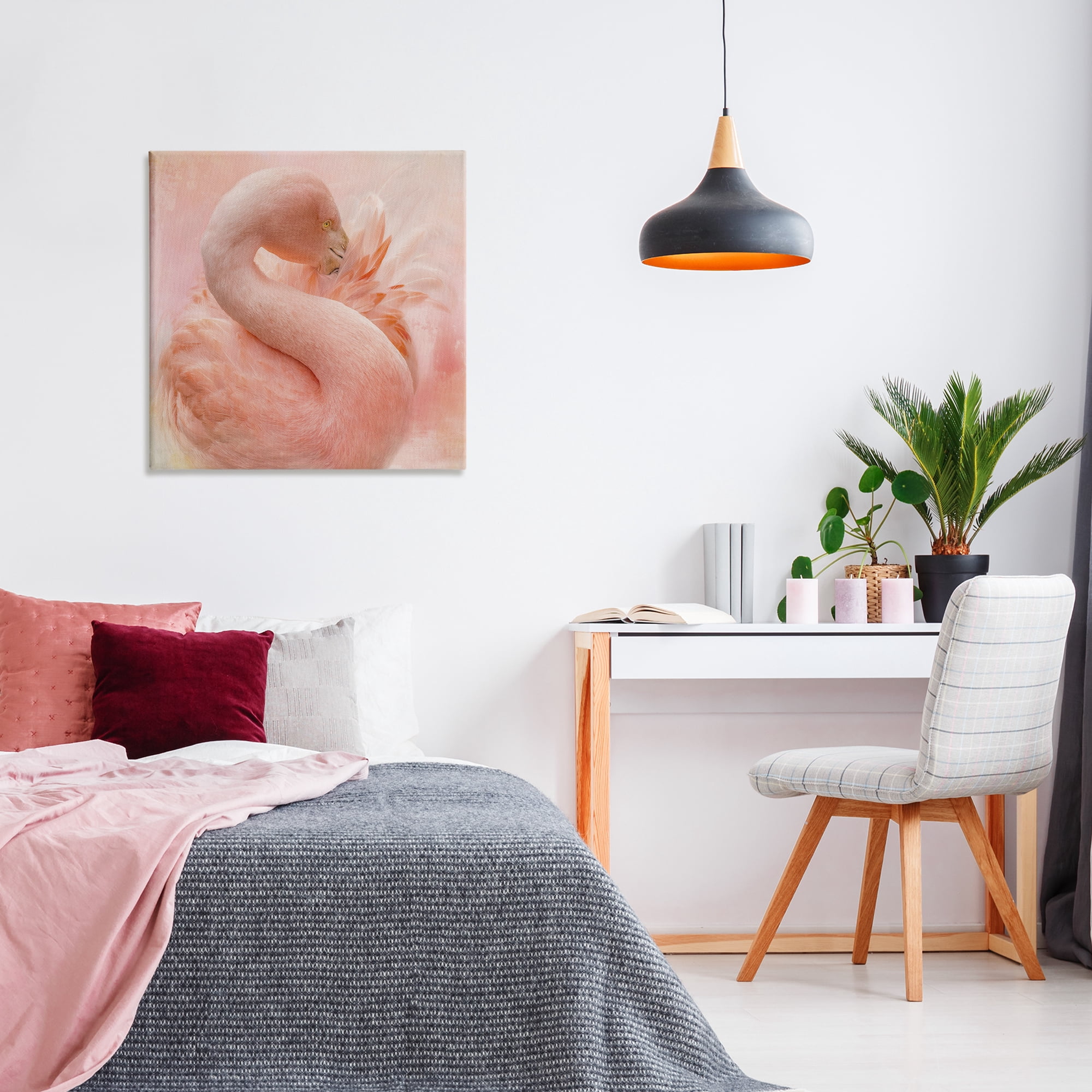 Stupell Industries Cocoon of Plumage Birds Painting Wrapped Canvas Art Print Wall Art, 30 x 30