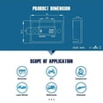 thumbnail image 6 of Runleader Digital HM006A Hour Meter Small Gas Engine LCD Generator Lawn Mower Blue, 6 of 7