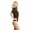 Brown, variant on SlimMe Women's Wireless Quarter Sleeve Shaping Shirt - Womens - Female, Q1/Q2, Black