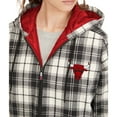 thumbnail image 3 of Women's Tommy Jeans Black/Cream Chicago Bulls Molly Flannel Full-Zip Hoodie, 3 of 3