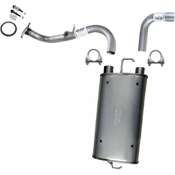 Northeastern Exhaust Stainless Steel Exhaust Extension Pipe, Muffler, Tail Pipe Fits 2009–2010 Pontiac Vibe 2.4L & 1.8L, 2009–2013 Toyota Matrix 1.8L – Direct Fit