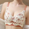 thumbnail image 2 of Busydd Bras for Women Older Full Coverage Wireless Bras for Women Comfort Supportive Front Closure Bras Fashion Floral Seamless Everyday Bra No Underwire, 2 of 6