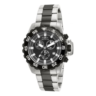 Invicta 45815 Men's Pro Diver Dual Time Silver Tone Bracelet Watch