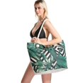 thumbnail image 1 of Bolso de playa grande para mujer, bolso de mano resistente al agua y a la arena con bolsillo interior y cremallera, 1 of 5