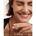 thumbnail image 2 of Yndra Heart Necklace for Women,S925 Sterling Silver August Peridot Birthstone Pendant Butterfly Necklace,Jewelry Gift for Her Wife Mom Girlfriend, Birthday Valentine’s Day Mother’s Day Gift, 2 of 11