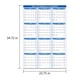 thumbnail image 5 of Calendario Borrable de Doble Cara 2026, Calendario de Pared En Inglés, Planificador de Horarios Borrable Individual, 5 of 7