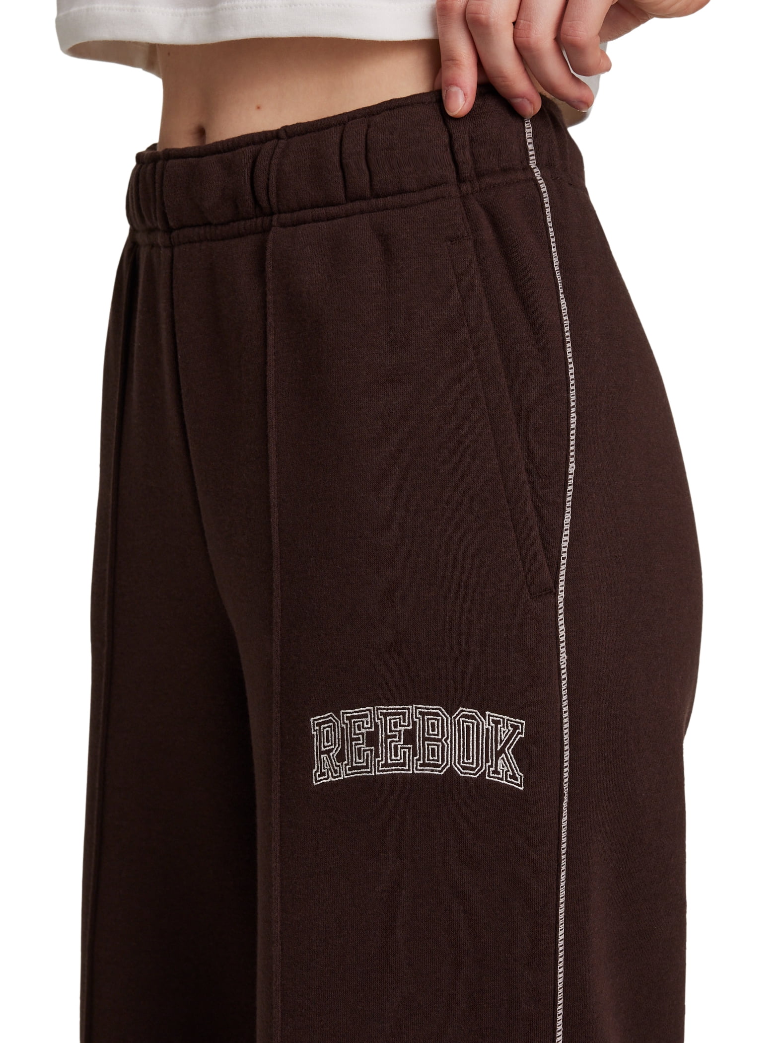 Reebok Women's Game Day Fleece Contrast Stitch Wide Leg Pant, Sizes XS-4X