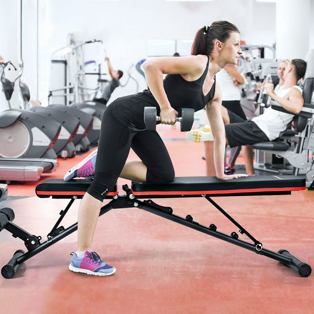 COSTWAY Banc de Musculation Multifonction, Chaise de Musculation