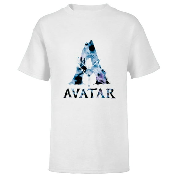 Avatar Banshee A Logo with Jake Sully and Na’vi Neytiri - Short Sleeve T-Shirt for Kids - Customized-White