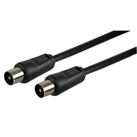 PRO SIGNAL - TV Aerial Lead, Coax Plug to Coax Plug, 1m Black