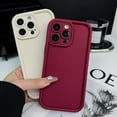 thumbnail image 2 of for iPhone 15 Pro Case, Soft Gel Rubber TPU for Women Men, Full Camera Protective Strengthen Shockproof Compatible with iPhone Case (Burgundy, iPhone 15 Pro), 2 of 14