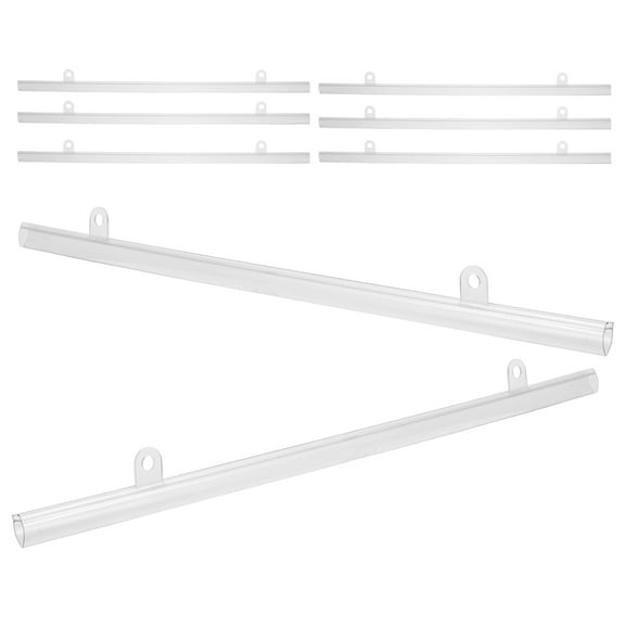 VORCOOL 8Pcs Clear Poster Scroll Hangers for Advertising and Displays