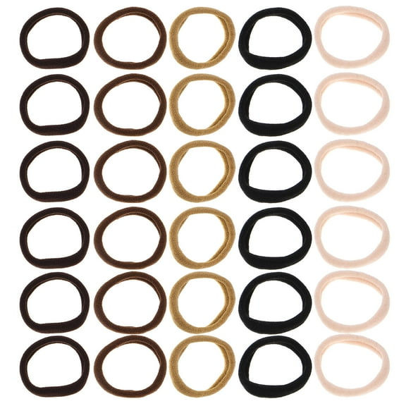 DRAFIDEEP 100-Pack Seamless Hair Bands for Thin Hair, Colorful Ponytail Holders for Women and Girls