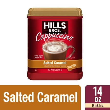 Hills Bros.® Instant Cappuccino Salted Caramel Light Roast Coffee Mix, 14 oz Canister