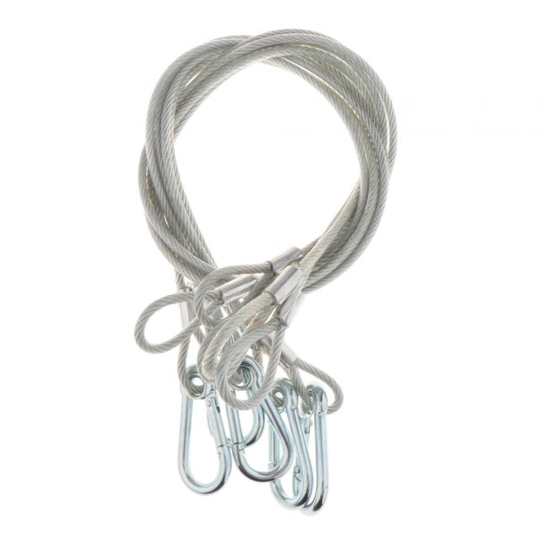 Cables de iluminación de escenario perfke cuerda de seguridad 220 lb Plata 33 pulgadas 5 piezas