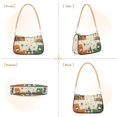 thumbnail image 7 of FORMRS Womens Shoulder Bag with Chain Strap Clutch Purse Cute Tote Handbag, Beige Cats Reading, 7 of 7