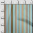 thumbnail image 1 of oneOone Organic Cotton Poplin Twill Fabric Multicolor Stripe Printed Craft Fabric BTY 42 Inch Wide, 1 of 4