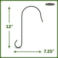 thumbnail image 3 of Pennington Black Metal Wild Bird Feeder Hook, 12 in, 3 Pack, New, 3 of 12