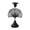 F Black, variant on KGJQ Vintage Metal Candle Holder, Romantic Candlestick Dinner Table Centerpiece, Retro Aged Texture Decor for Wedding Party and Home Anniversary Decorations