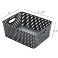 thumbnail image 3 of Plastic Storage Baskets for Organizing,11.42"X9"X4.7",Pack of 4, 3 of 8