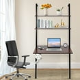 thumbnail image 2 of 3 Tiers Wall Mounted Desk Wall Mount Computer Writing Table Wall Organizer Black/White for Homes, Offices, Entrances, Student Dormitories, 2 of 27
