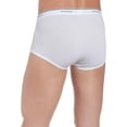 thumbnail image 2 of Fruit of the Loom Men's 3Pack White Briefs Underwear, 5XL, 2 of 2