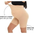 thumbnail image 4 of KUNINDOME Seamless Maternity Shapewear for Belly Support, Prevent Thigh Chaffing, Nude, Large, 4 of 6