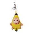 thumbnail image 1 of Llaveros de peluche de gato plátano, colgante de llave de peluche con sonido suave de dibujos animados para graduación, monedero, regalos de año Nuevo Llavero estilo B Hugo Encanto llavero, 1 of 10