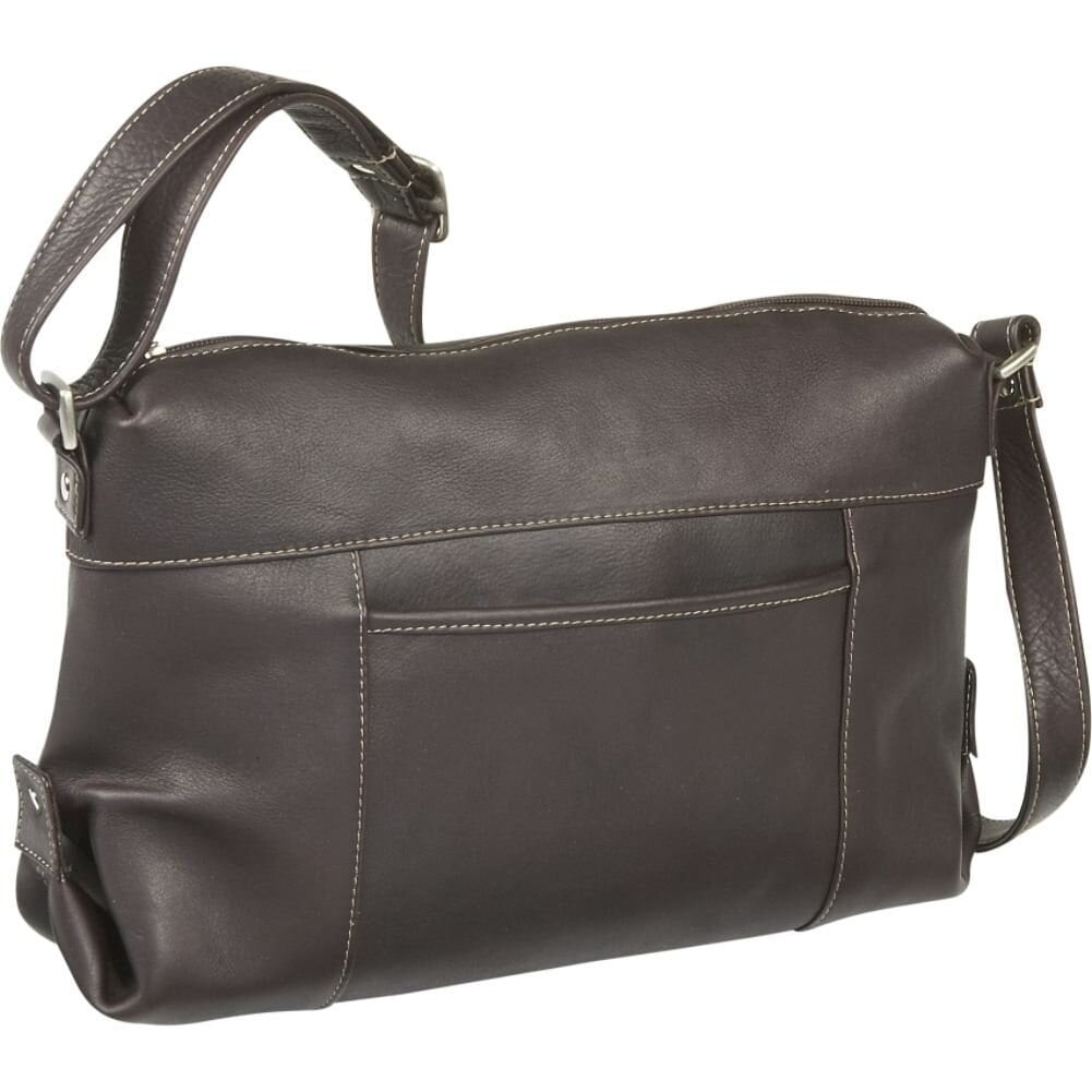 Le Donne Leather Top Zip Front Slip Shoulder Bag LD-7006 - Walmart.com