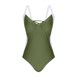 thumbnail image 4 of Traje de Baño de Suspensión de las Mujeres, Cuello en V Correa Atrás una Pieza con Control Abdominal para la Playa Y la Piscina, Sexy Conjunto de Trajes de Baño de Verano, 4 of 9