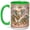 Green, variant on Elephant Family Coffee Mug, Pastel Floral Elephant Mug, Ceramic Cup