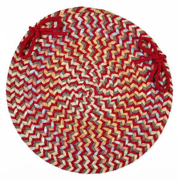 Rhody Rug Cypress Brilliant Red C/P's Set-of-4