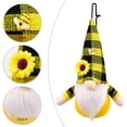 thumbnail image 3 of Sunflower Bee Gnome Doll, Faceless Plush Home Decor, Cute Spring Festival Gift, Handmade Bee-Themed Ornament, Lucky Charm for Housewarming, 3 of 8
