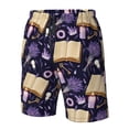 thumbnail image 5 of Kdxio Lavender Flowers Pattern Mens Casual Shorts - Drawstring Summer Beach Sports Shorts for Men, 5 of 9
