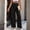 Black, variant on Women Asymmetrical Dressy Pant High Waisted Plain Loose Fit Wide Leg Pants Business Casual Work Trousers Suit Trousers Solid Color Loose Womens Pants 2026 Beige L